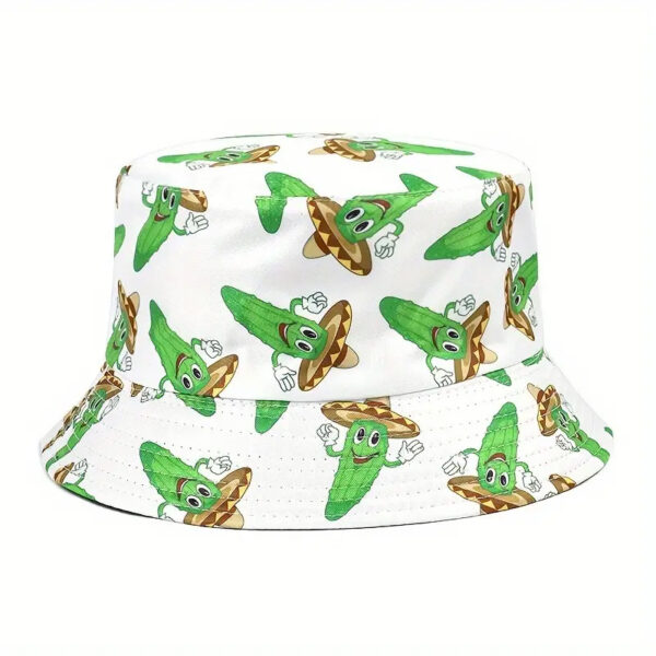 Chapeau bob à motifs de cornichons