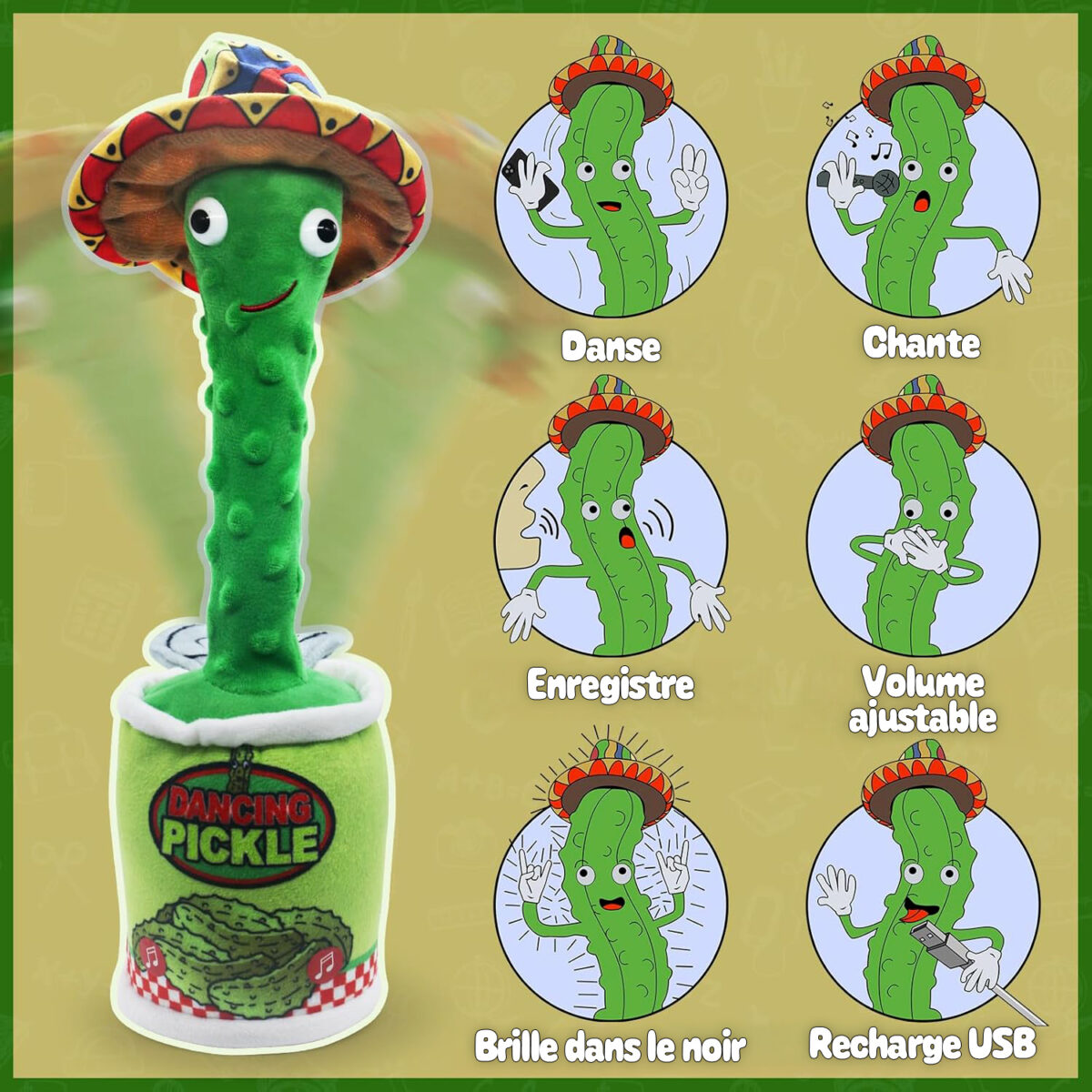 Jouet Cornichon Dansant (Dancing Pickle)