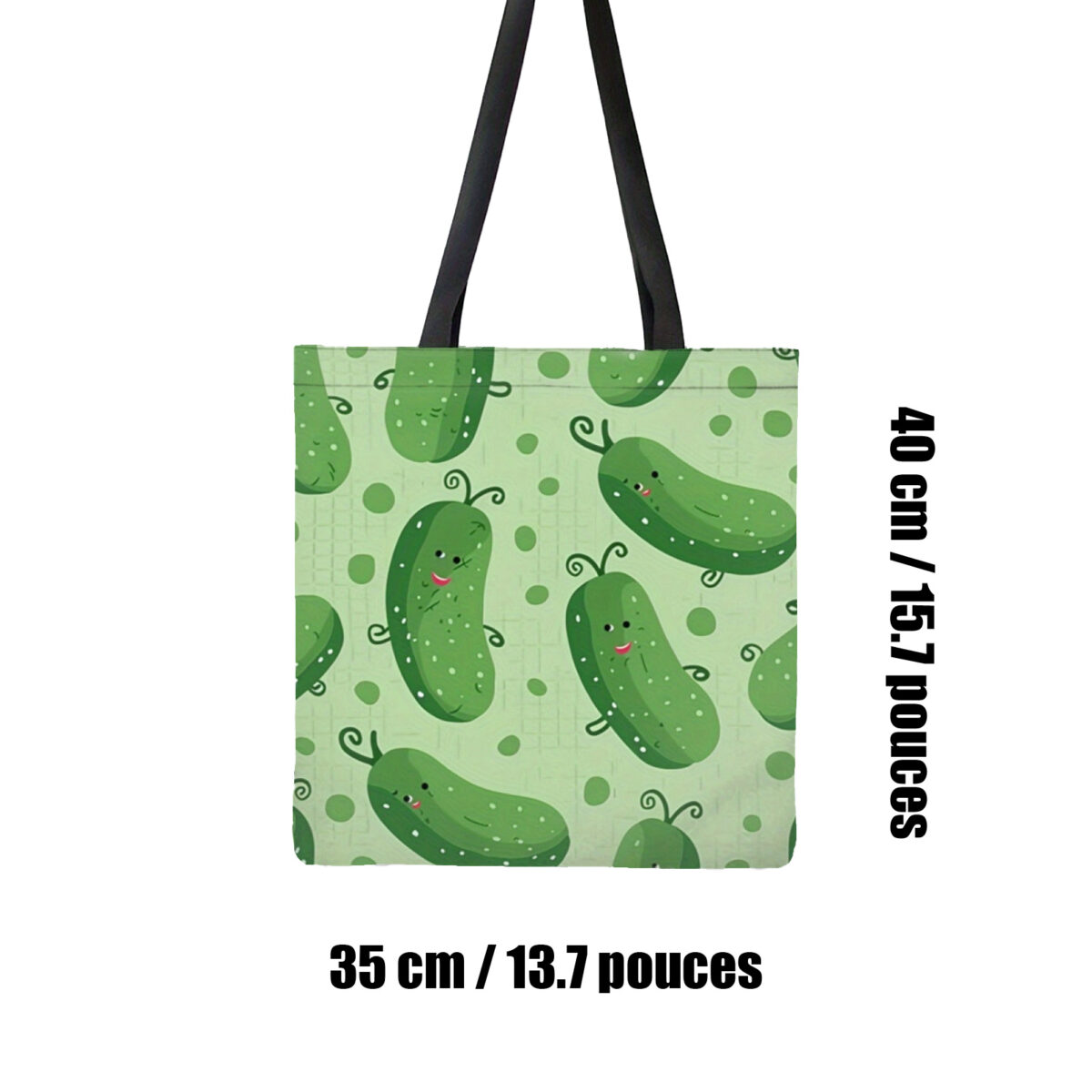 Sac fourre-tout réutilisable Cornichons amusants