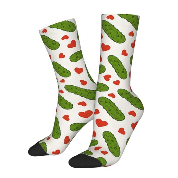 Paire de bas Cornichons avec Coeurs – Image 2