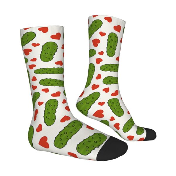 Paire de bas Cornichons avec Coeurs – Image 4