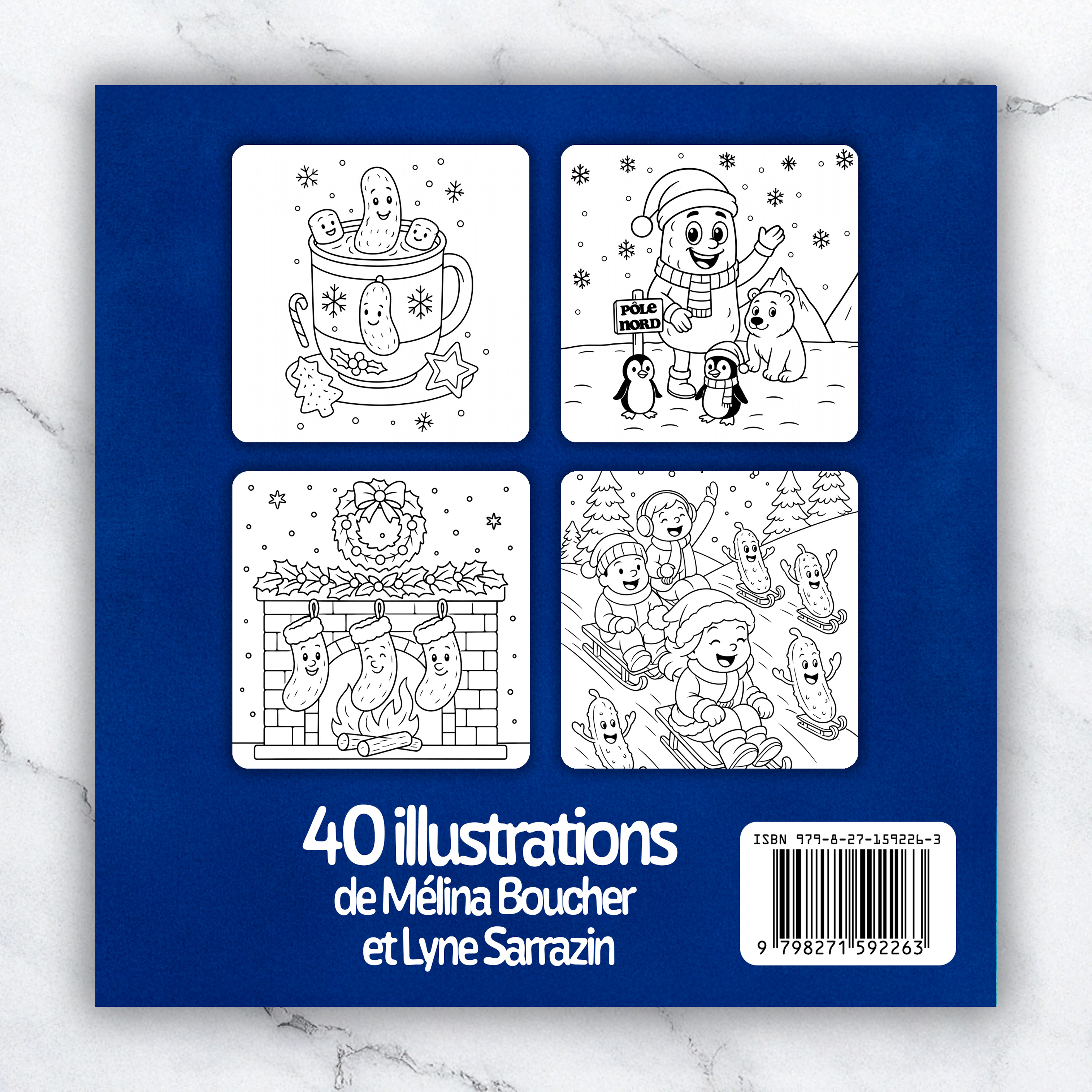 Livre à colorier T'es Ben Cornichon, un Noël magique, drôle et croquant ! – Image 2